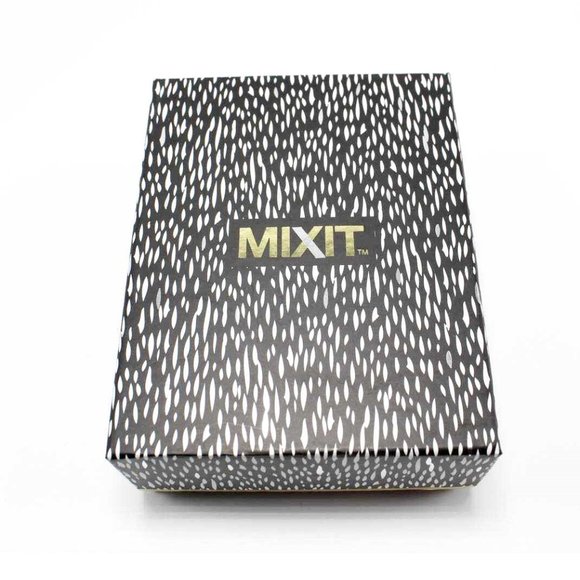 Mixit Set Necklace & Earrings Cobalt Blue Murano Glass Gunmetal Hematite Gift - Picture 5 of 7